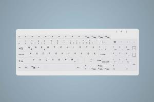 Hygiene Compact Ultraflat Keyboard - Ak-c7012f-u1 - USB - Azerty Be - Sealed - White With Numeric Pad