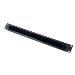 1u Cable Pass -thru W/ Brush Strip Black