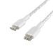 USB-c To USB-c Cable Braided 1m White