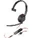 Headset Blackwire 5210 - Monaural  - USB-a / 3.5mm - Bulk