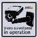 Surveillance Sticker Eng 10pcs (5502-811)