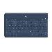 Keys-to-go Bluetooth Keyboard For Apple iPad/iPhone/TV - Classic Blue Qwerty Esp