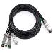 Networking Cable - 40gbe Qsfp+ To 4x10gbe Sfp+ Passive Copper Breakout Cable - 1m - Cust Kit
