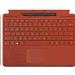 Surface Pro 8 Signature Keyboard With Slim Pen 2 - Poppy Red - Azerty Belgian