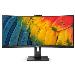 Desktop USB-c Curved Monitor - 34b1u5600ch - 34in - 3440x1440 - With Built-in Webcam