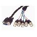 Monitor Cable Coaxial Svga HDDb15-male/ 5bnc-male 2m