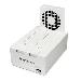 Docking Station - USB 3.0 Dual SATA Hard Drive With Fast Charge USB Hub Uasp Support And Fan - White
