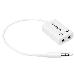 Headphone Microphone Splitter - 4 Pin To 2x 3 Pin 3.5mm Splitter