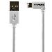 Angled Lightning To USB Cable White 2m