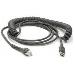 Cable USB Type A Enhanced Coiled Power Off Terminal 15ft