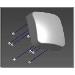 Indoor 2.4GHz/5GHz, eight feed, 10/6dBi, 55 degree sector antenna with standard RPSMA-type plug connector