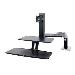 Workfit-a With Suspended Keyboard Sit-stand Workstation Ld Light Duty For Standard-size Monitors