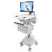 Styleview Cart With LCD Arm SLA Powered 6 Drawers (white Grey And Polished Aluminum) Eu / Sa
