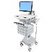 Styleview Cart With LCD Arm LiFe Powered 9 Drawers (white Grey And Polished Aluminum) Eu / Sa