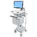 Styleview Cart With LCD Arm LiFe Powered 9 Drawers (white Grey And Polished Aluminum) Eu / Sa