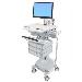 Styleview Cart With LCD Pivot LiFe Powered 9 Drawers (white Grey And Polished Aluminum) Eu/sa