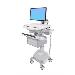 Styleview Cart With LCD Arm LiFe Powered 2 Tall Drawers (2 Medium Tall Drawers X 1 Row) EU