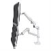 LX Dual Monitor Arm Stacking (white) Includes two (2) LCD arms and extensions / pole / desk clamp