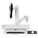 SV Combo Arm with Worksurface & Pan (white)
