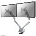 Full Motion Desk Mount for 10-32in Monitor Screen Height Adjustable (gas spring) - Silver