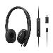 Wired ANC Headset Gen 2 (UC) - Sterio - USB-C - Black - USB C to A converter