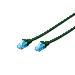 Patch cable - Cat 5e - U-UTP - Snagless - Cu - 50cm - green