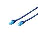 Patch cable - Cat 5e - U-UTP - Snagless - Cu - 1m - Blue