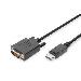 DisplayPort adapter cable, DP - DVI (24+1) M/M, 2m w/interlock, DP 1.2 compatible, CE Black