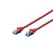 Patch cable - Cat 5e - SF/UTP - Snagless - 1m - red