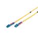 Fiber Optic Patch Cord, LC to LC OS2, Singlemode 09/125 , Duplex, Length 10m