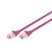 Patch cable - CAT6 - S/FTP - Snagless - Cu - 1m - magenta