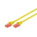 Patch cable - CAT6 - U/UTP - Snagless - Cu - 25cm - Yellow