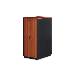 SOUNDproof Cabinet 1666x750x1130 mm, wooden surface cherry metal parts black RAL 9005