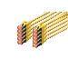 Patch cable - CAT6 - S/FTP - Snagless - Cu - 5m - yellow - 10pk