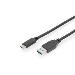 ASSMANN USB Type-C connection cable, Type C to A M/M, 1m full featured, Gen2, 3A, 10GB, 3.1 Version, CE, black