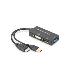 ASSMANN HDMI converter cable, HDMI - DP+DVI+VGA M-F/F/F, 20cm 3 in 1 Multi-Media cable, CE, Black