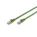 Patch cable - CAT6a - S/FTP - Molded - 15m - Green
