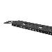 42U vert. cable tray for network and server racks 1650x130x25 mm, color black (RAL 9005)