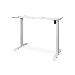 Electric Height Adjustable Desk Frame single motor, white