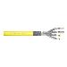 installation cable - Cat 7a Class FA - S/FTP - AWG 22/1 - 1000m - Yellow