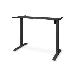 Electric Height Adjustable Desk Frame single motor, black