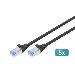Patch cable - Cat 5e - SF/UTP - Snagless - Cu - 10m - black - 5pk