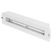 DIN rail holder with cover, 2U, 128 x 483 x 61 mm incl. DIN rail, grey (RAL 7035)