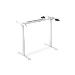 Electrically height-adjustable table frame,
Single motor, 2-speed, white