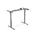 Electrically Height-Adjustable Table Frame, single motor, 2 levels, gray