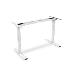 Electrically Height-Adjustable Table Frame, dual motor, 3 levels, white