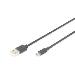 USB 2.0 connection cable - type A - micro B M/M - 1m Black