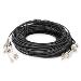 Breakout cable - 12 Fibers OM4 LC/UPC-LC/UPC universal color black 50m
