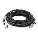 Breakout cable - 8 Fiber SM G.657.A1 LC/UPC-LC/UPC universal Color black 50m
