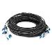 Breakout cable - 12 Fibers SM G.657.A1 LC/UPC-LC/UPC universal color black 75m